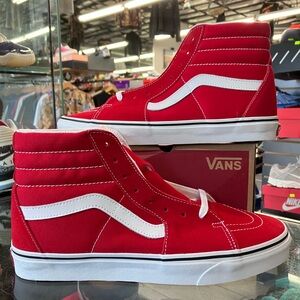 Vans Sk8-Hi Racing Red Size 12